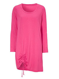 CERISE Ruched Side Top - Size 8/10 to 20/22 (EU 34/36 to 46/48)