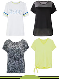 ASSORTED Short Sleeve Sport Tops - Plus Size 14 to 24