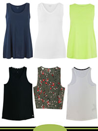 ASSORTED Sleeveless Sport Vest Tops - Size 6 to 24