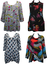 ASSORTED Boutique Stock Printed Tops - Size 8/10 to 16/18 (XS/S to L/XL)