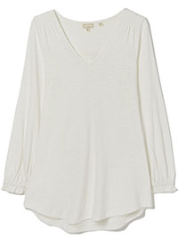 FF IVORY Gracie Shirred Top - Size 10 to 16