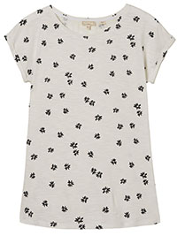 FF IVORY Pure Cotton IVY Daisy Print T-Shirt - Size 12