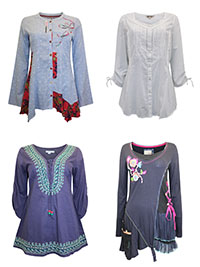 JB ASSORTED Printed, Embellished Tops & Tunics - Size 10 to 14