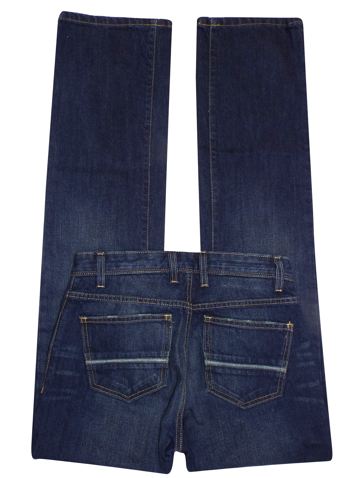 Marks and Spencer - - M&5 INDIGO Pure Cotton Straight Leg Denim Jeans - Waist Size 30 to 40 