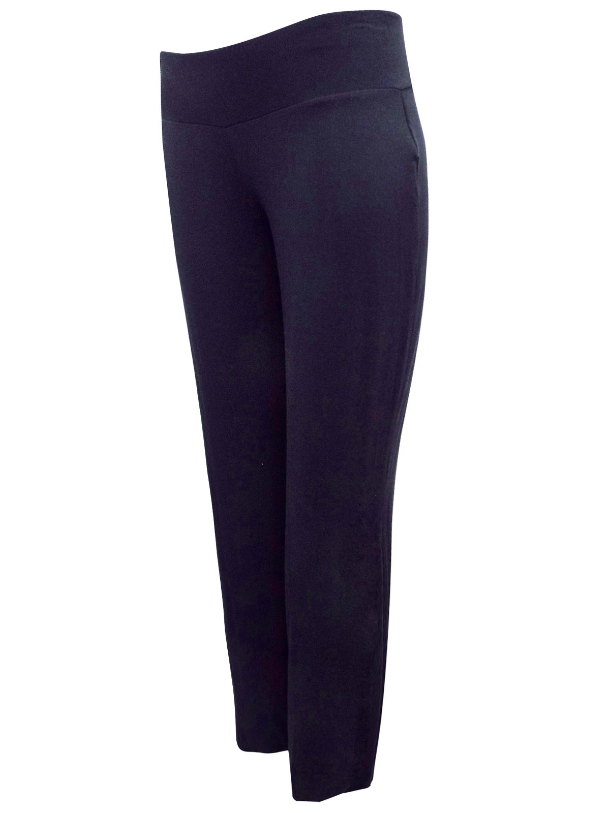 Marks and Spencer - - M&5 BLACK Straight Leg Flat Front Yoga Trousers