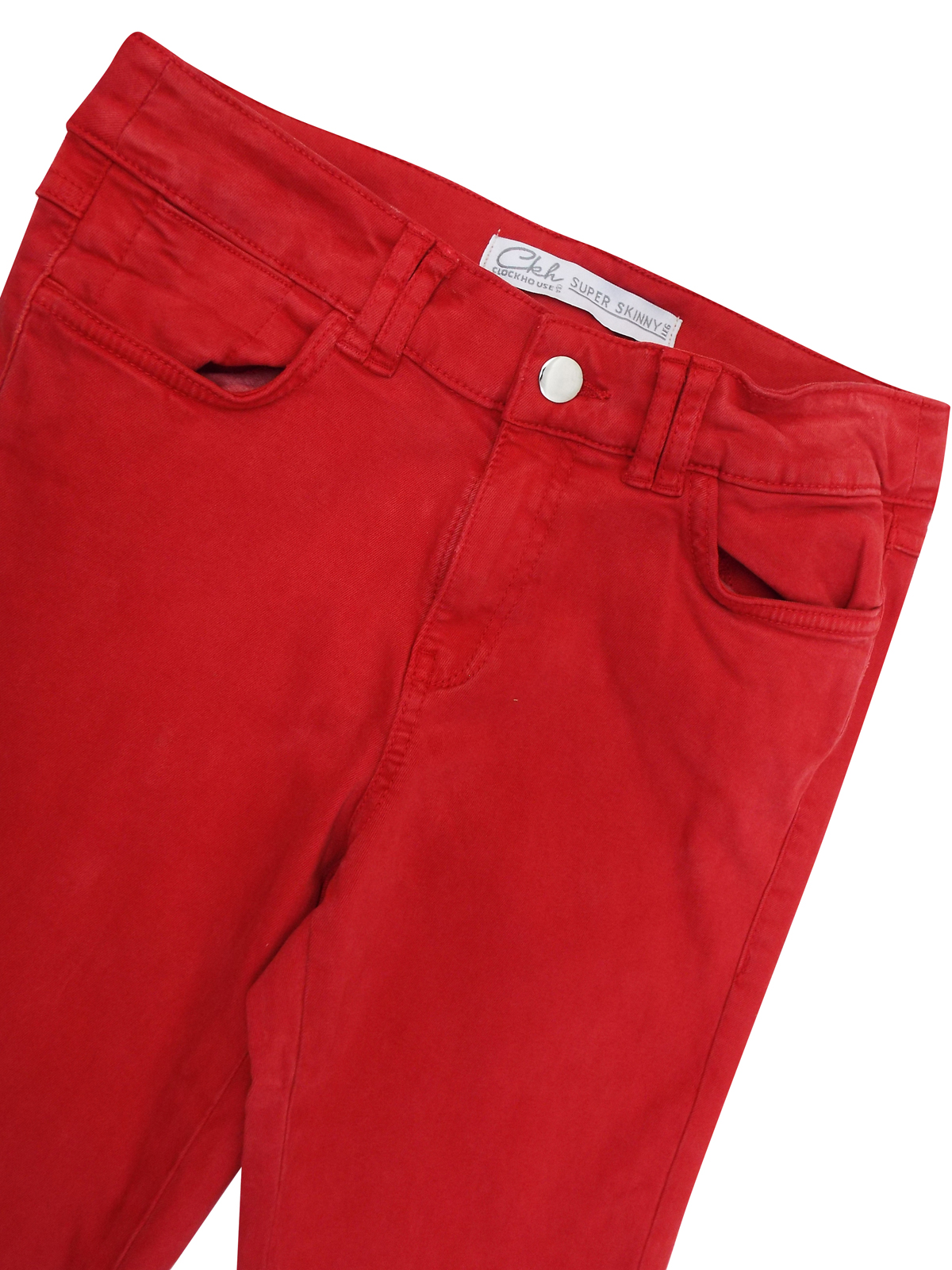 Clockhouse RED 5-Pocket Super Skinny Denim Jeans - Size 8 to 16