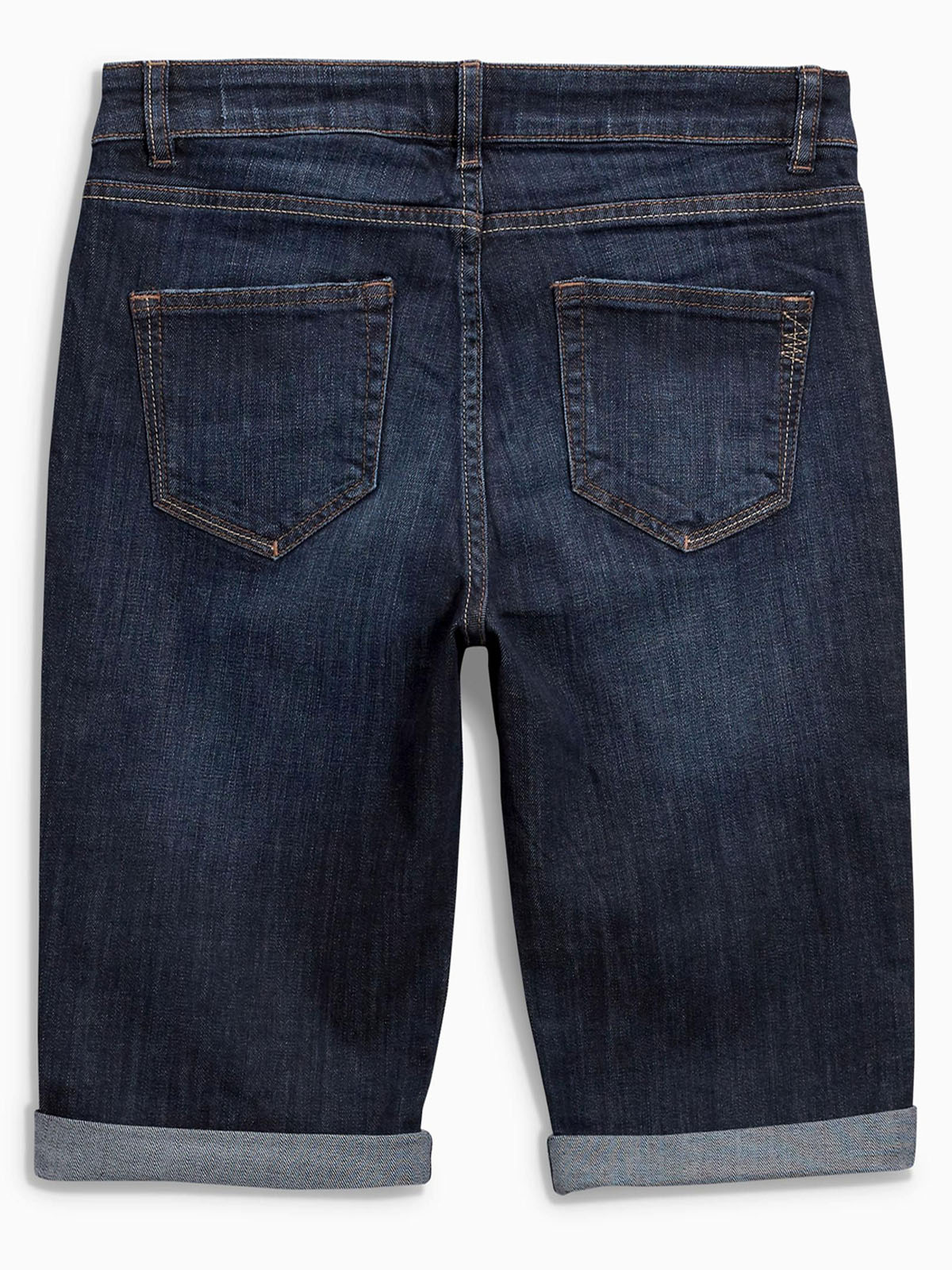 N3XT Regular DARK BLUE Cotton Rich Denim Knee Shorts - Size 6 to 22