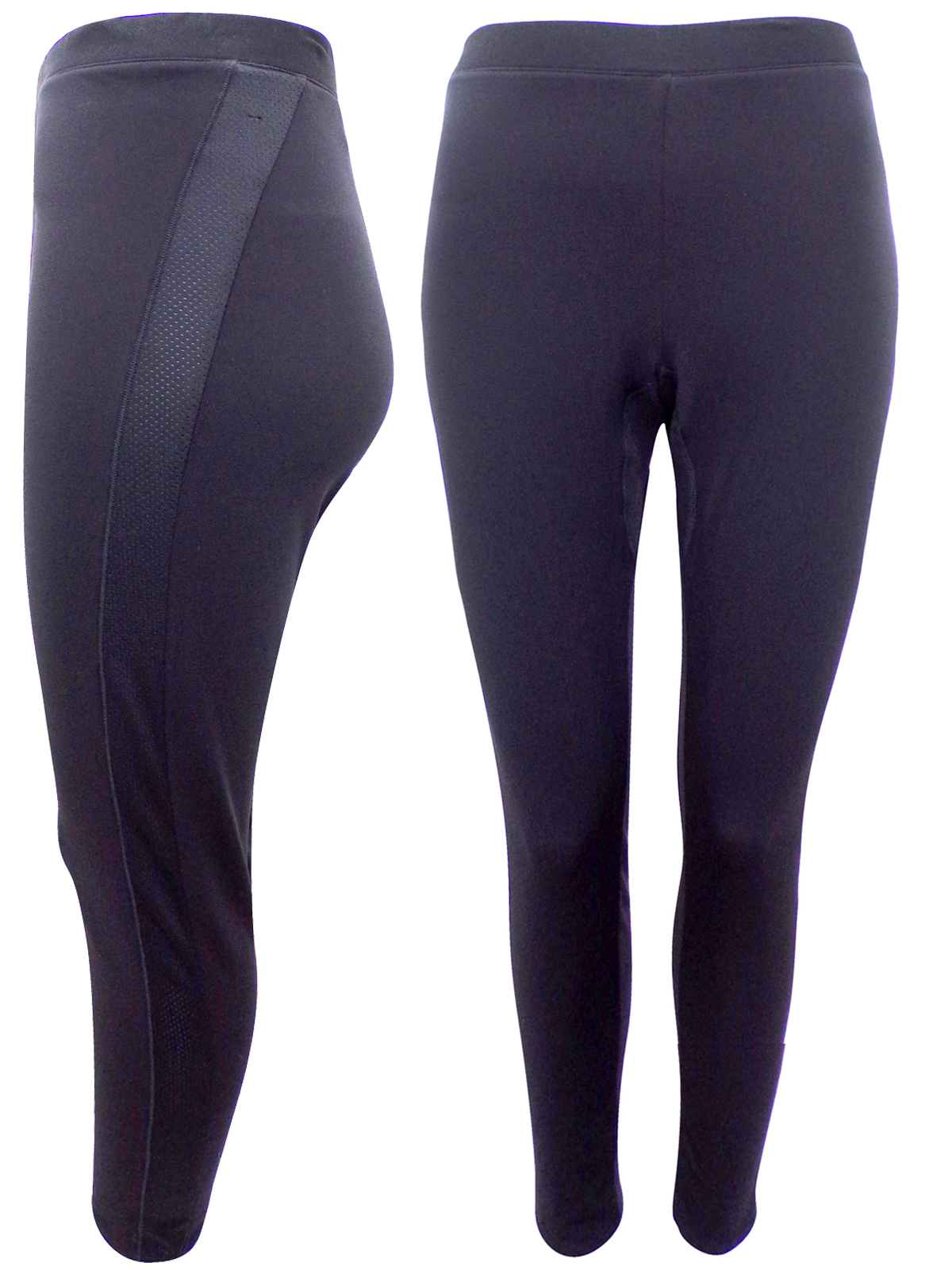Marks and Spencer M&5 BLACK Airtex Panelled Sports Leggings Size