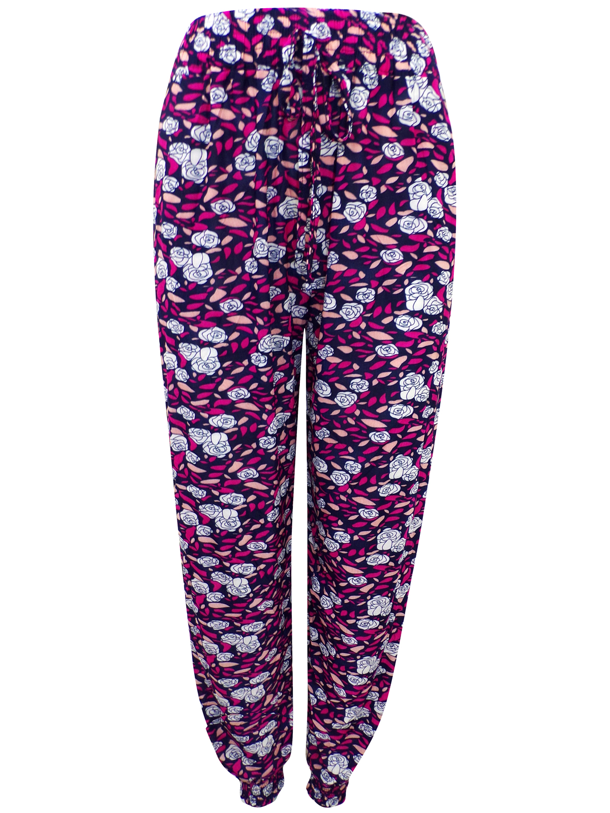 Luxestar - - Luxestar PINK Pull On Printed Harem Trousers - Size 12/14 ...