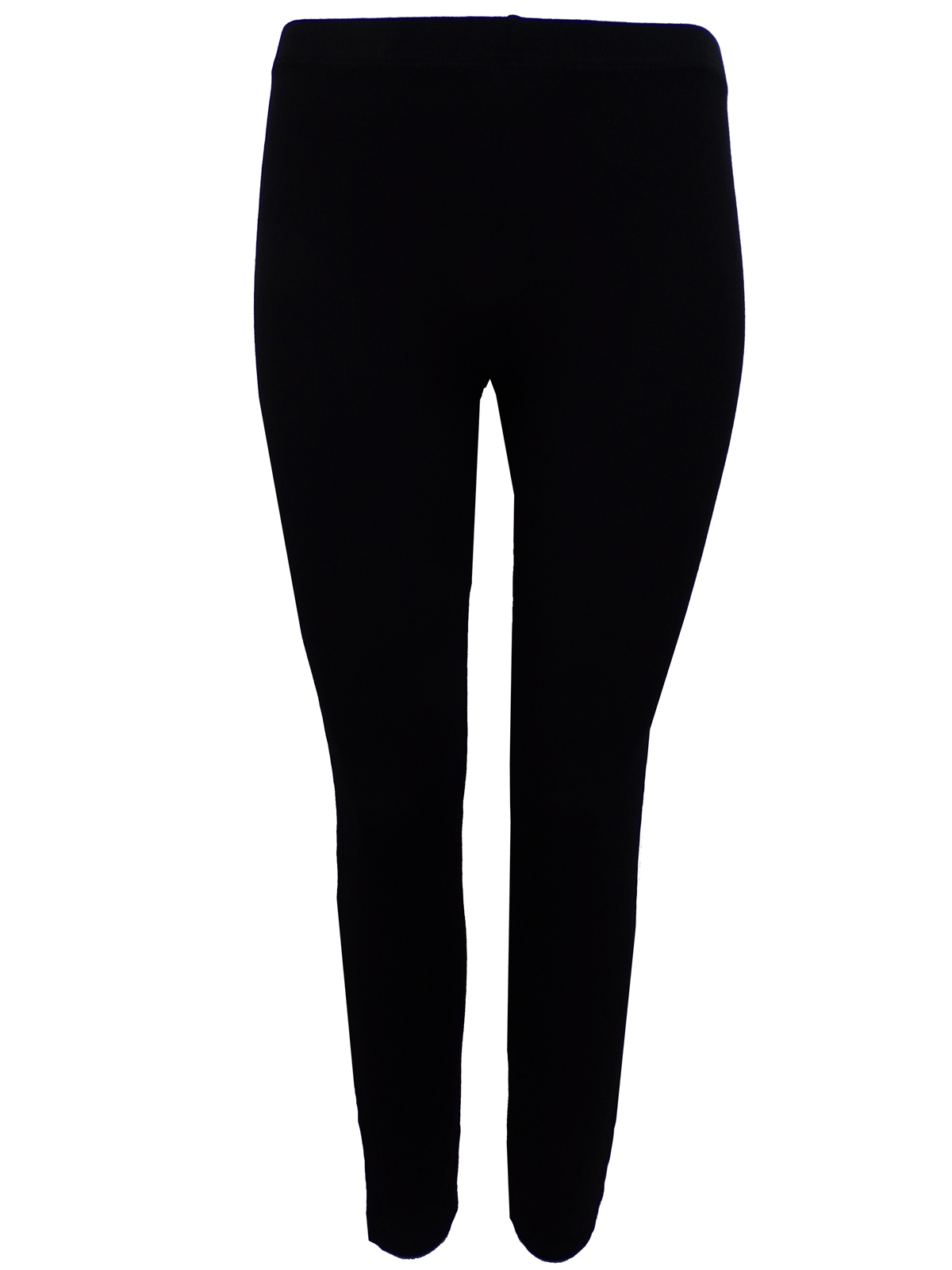 BLACK Full Length Jersey Leggings - Size 12/14 (Medium)