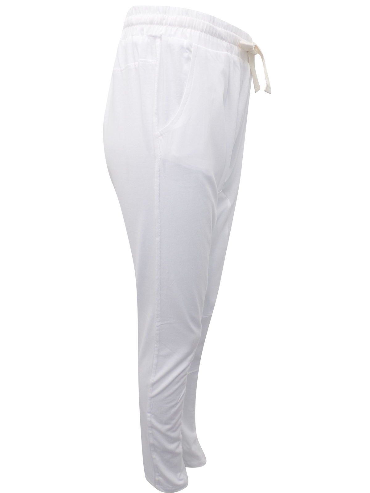 Cloth & Co - - Cloth&Co WHITE Organic Cotton Lounge Pants - Size 10 to