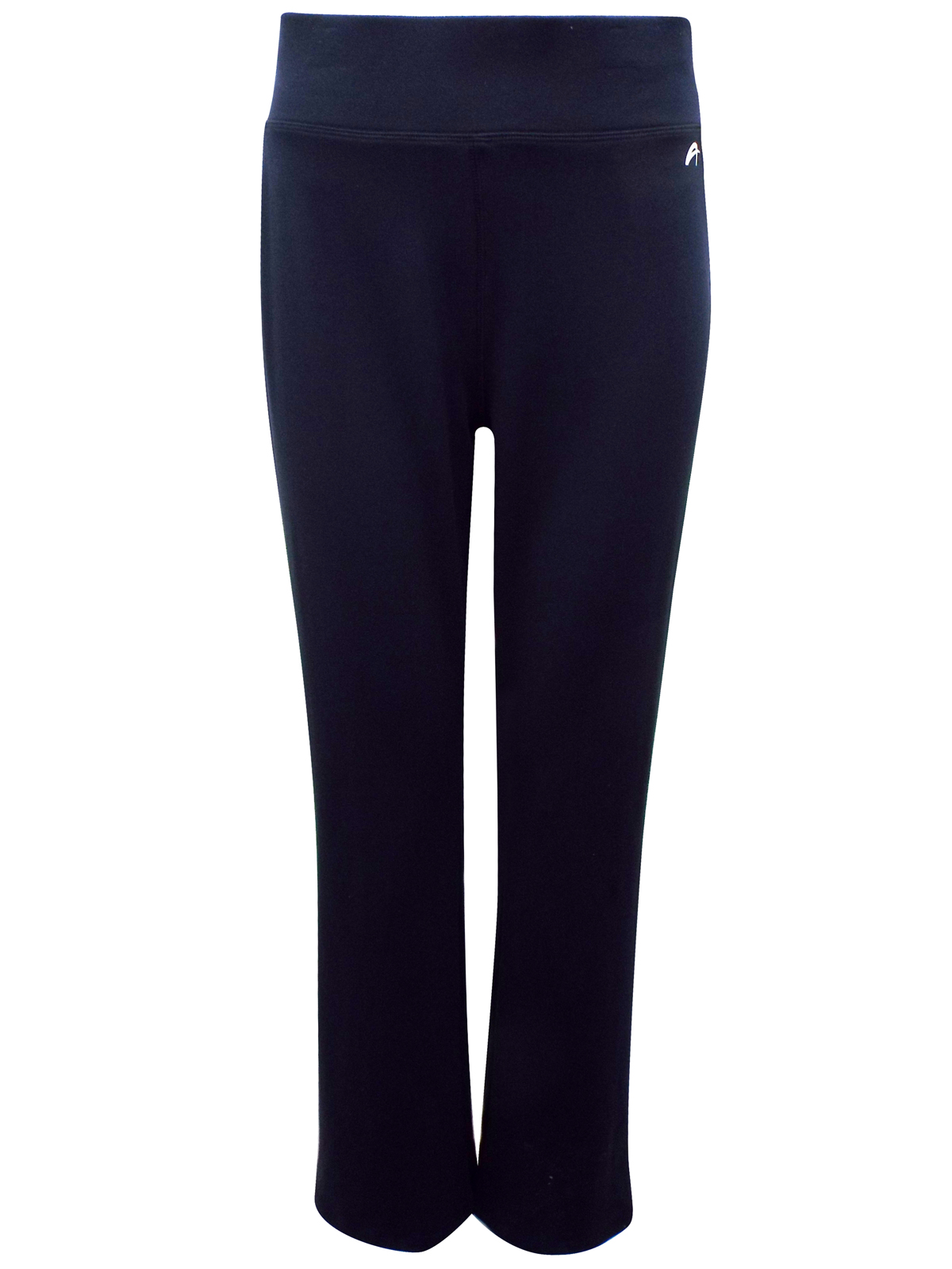 F&F - - BLACK Wide Waist Full Length Joggers - Size XSmall to Large