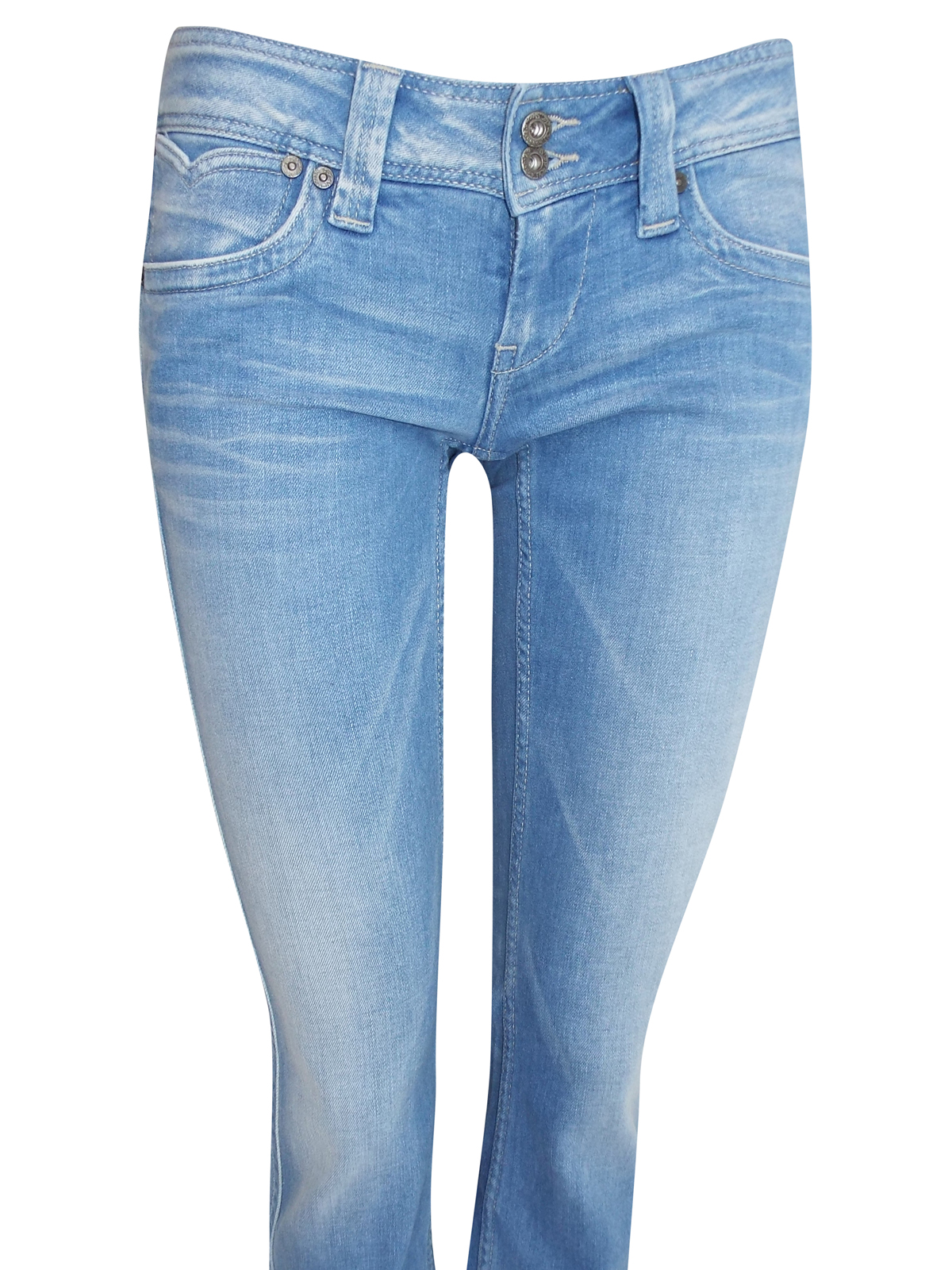 Pepe Jeans - - Pepe Jeans WASHED-DENIM Banji Regular Fit Low Waist ...