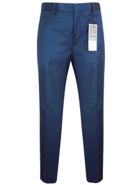 Big&Tall Men Jack Reid NAVY Slim Fit Flat Front Trousers - Waist Size 40 to 44 (Short-Regular-Long)