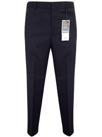 Mens Jack Reid BLACK Slim Fit Flat Front Trousers - Waist Size 40 to 44 (Short-Regular-Long)