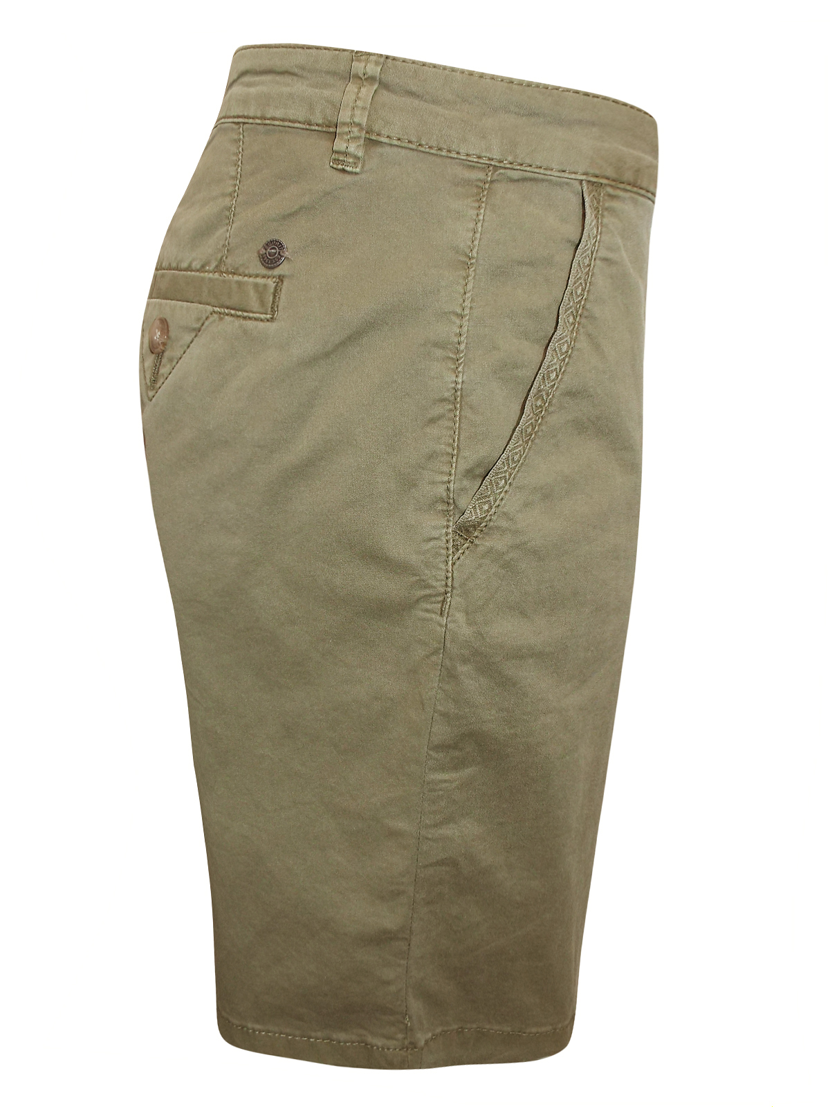 Esprit - - 3Sprit KHAKI Cotton Rich Long Chino Shorts - Size 6 to 18