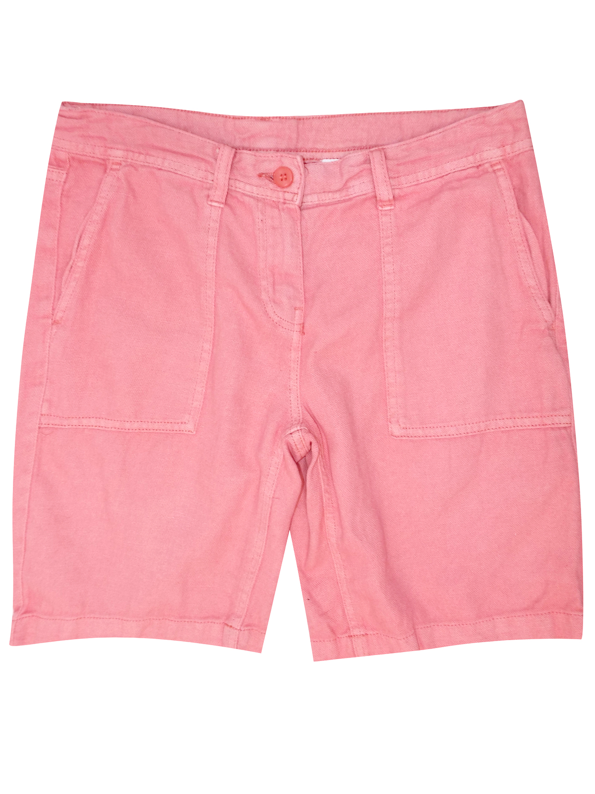 NEXT CORAL Linen Blend Shorts - Size 8 to 22