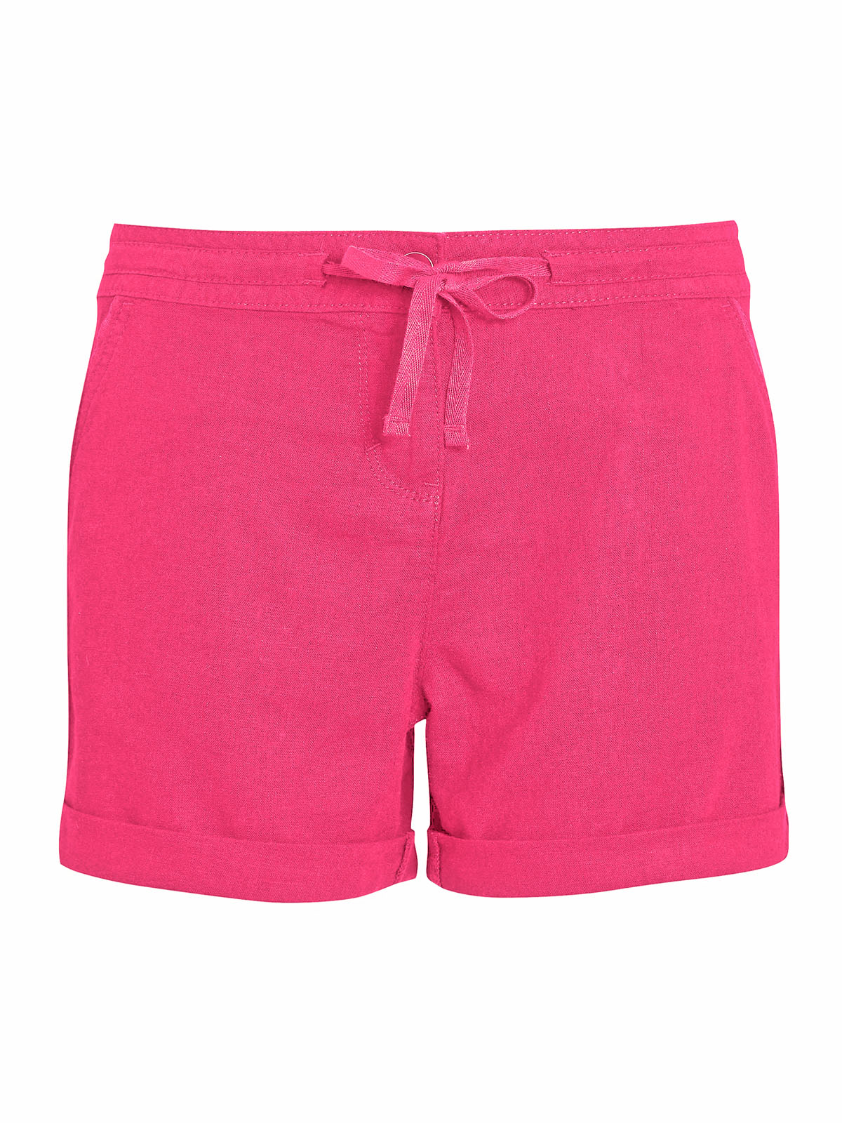 N3XT PINK Linen Blend Drawstring Waist Shorts - Size 12 to 28