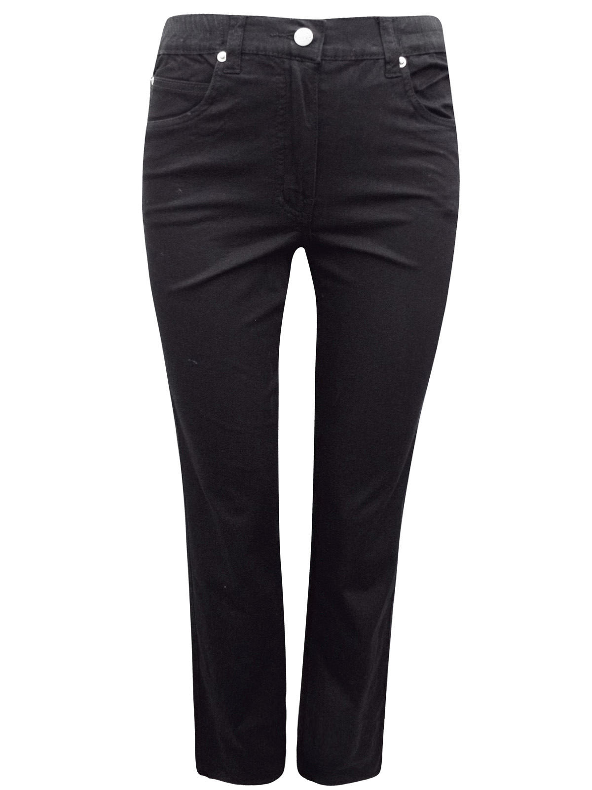 Gill - - Gill Jeans BLACK Cotton Rich 5-Pocket Straight Fit Denim Jeans ...
