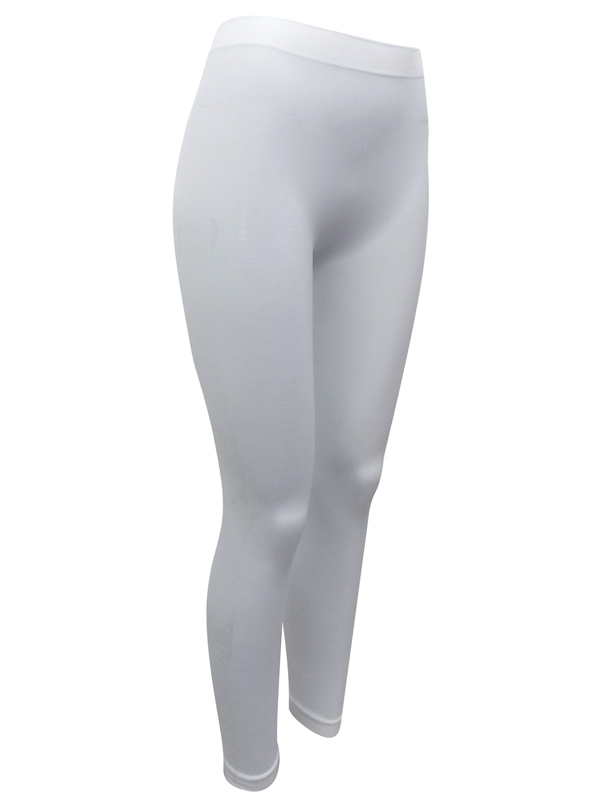 Ever & Ever - - Ever & Ever WHITE Full Length Seamless Leggings - Size S/M to L/XL
