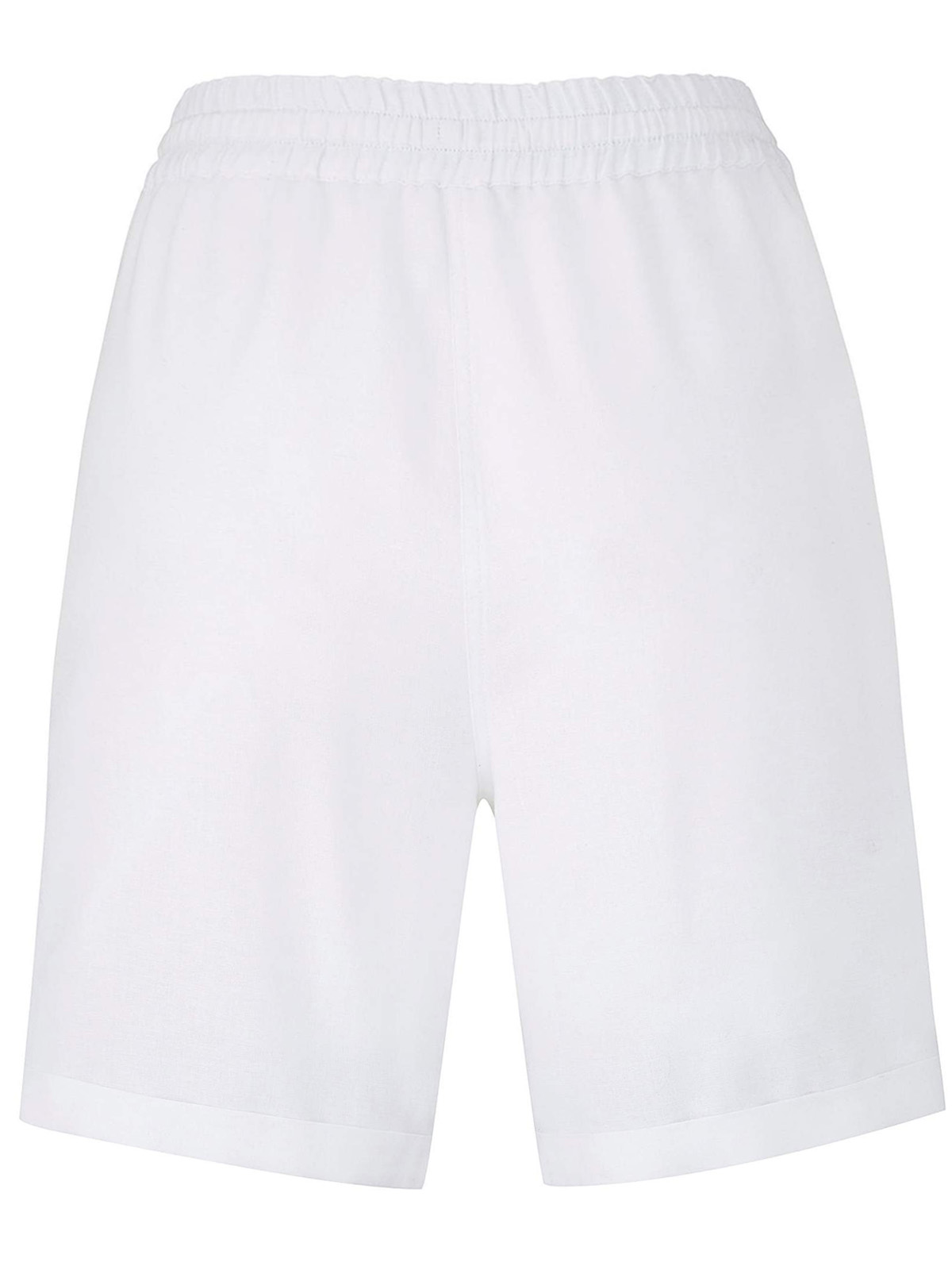 Capsule - - Capsule WHITE Petite Linen Blend Easy Care Shorts - Plus ...