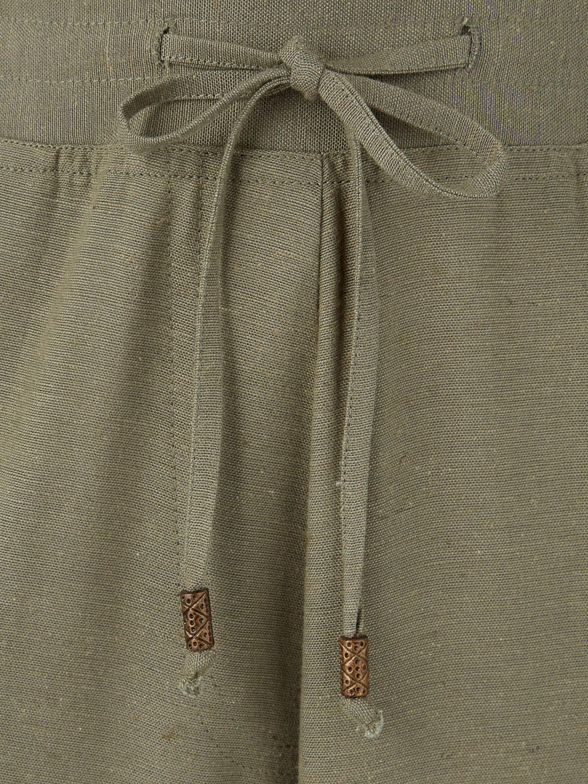 Capsule - - Capsule & Anthology KHAKI Linen Blend Pull On Trousers ...