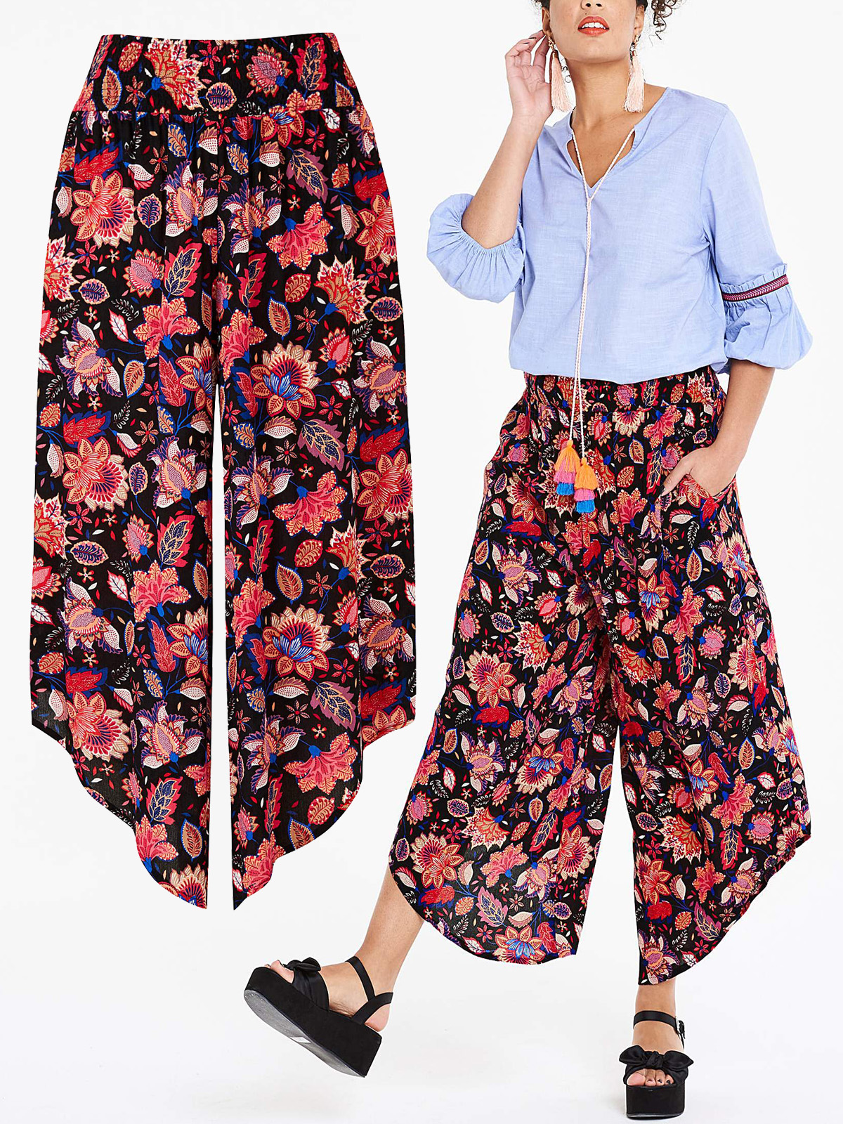 Plus Size wholesale clothing by simply be - - SimplyBe BLACK Floral ...