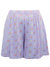 LILAC Floral Print Flippy Shorts - Plus Size 14 to 30