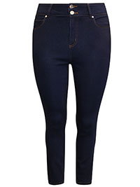 NIGHT-SKY-WASH Seta Silk Denim Charlotte Super Stretch Skinny Jeans - Plus Size 16 to 26 (US 14W to 24W)