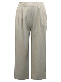 STONE Linen Blend Trousers - Plus Size 16 to 30