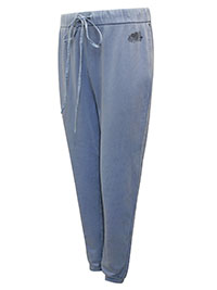 BLUE Organic Cotton Cuffed Joggers - Size 6 to 12 (XXS to M)