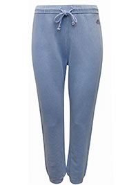 BLUE Organic Cotton Cuffed Joggers - Size 10 to 18 (S to XXL)