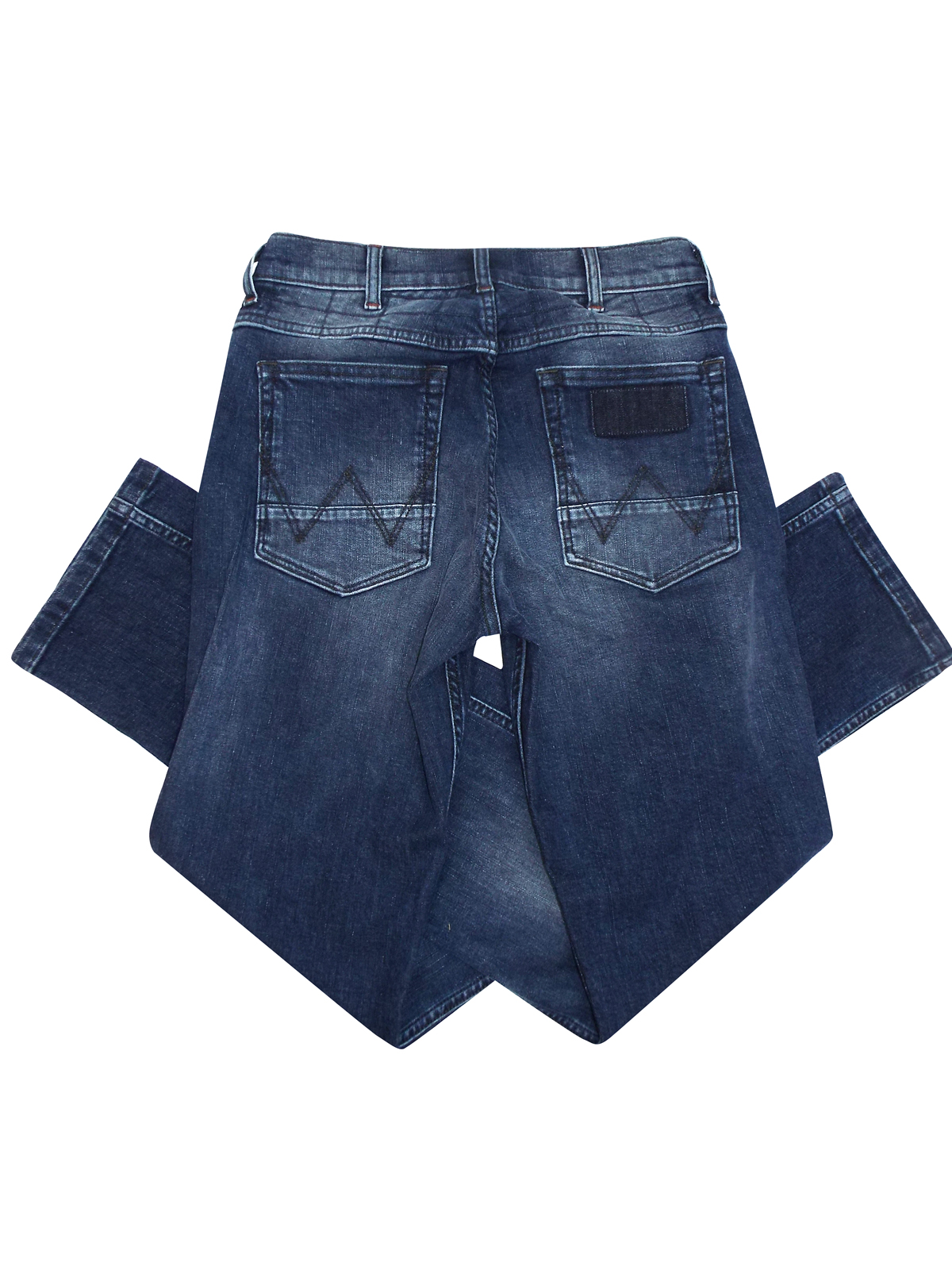 Wrangler - - Wr4ngler INDIGO Regular Fit Pure Cotton Jeans - Waist Size ...