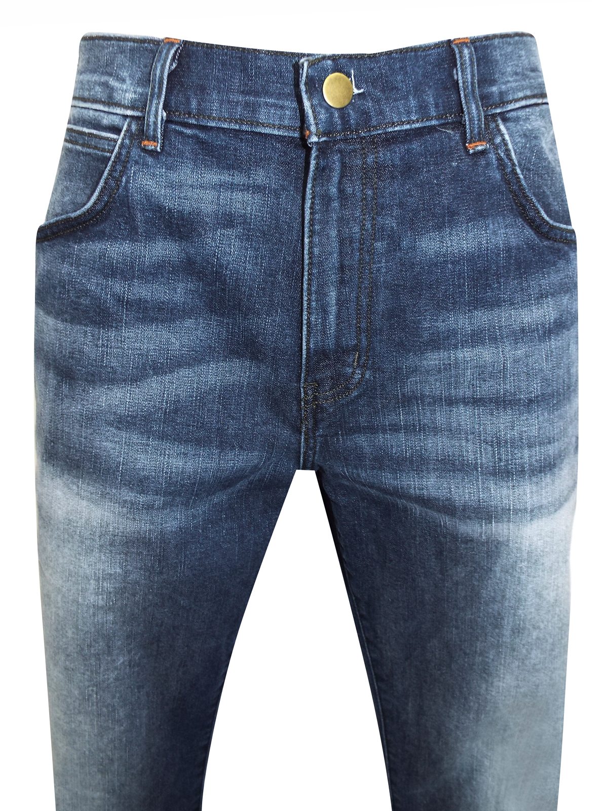 Wrangler - - Wr4ngler INDIGO Pure Cotton Straight Fit Jeans - Waist ...