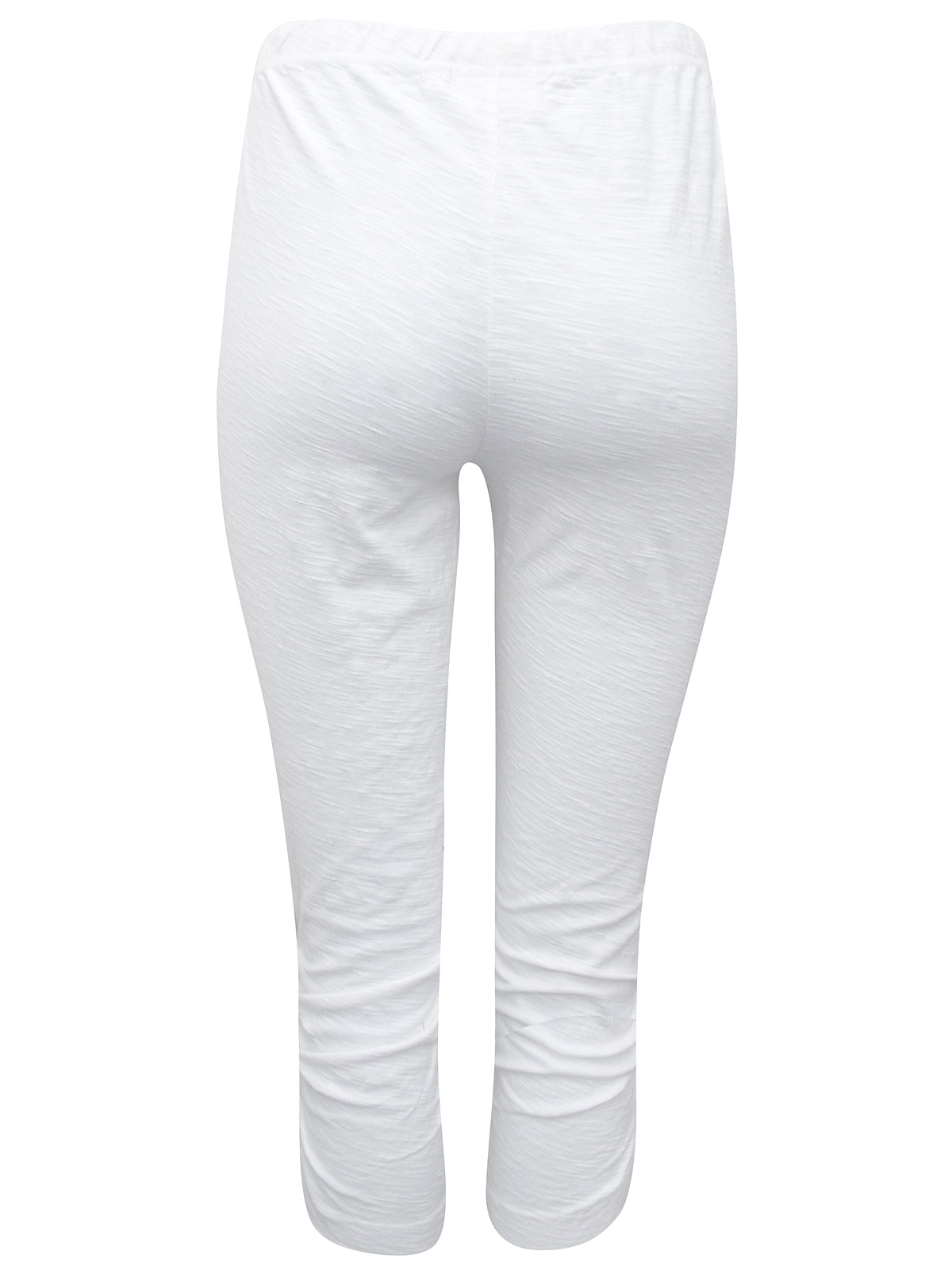 Shop Plus Size Australian Cotton Crop Legging in White | Sizes 12-30 |  Taking Shape UK