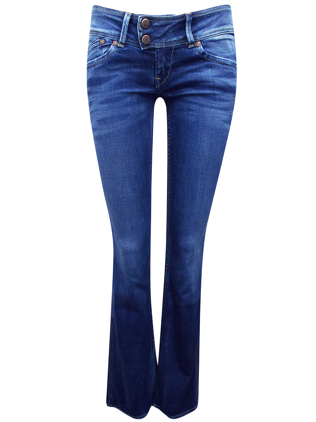 hybride Heel veel goeds Birma Pepe Jeans - - Pepe Jeans MED-DENIM Pimlico Low Waist Flared Jeans - Waist  Size 24 to 32 (Lengt