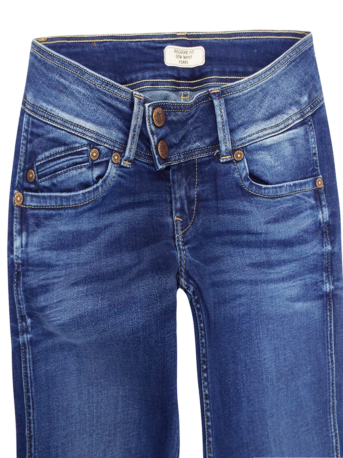 pepe jeans regular fit low waist flare