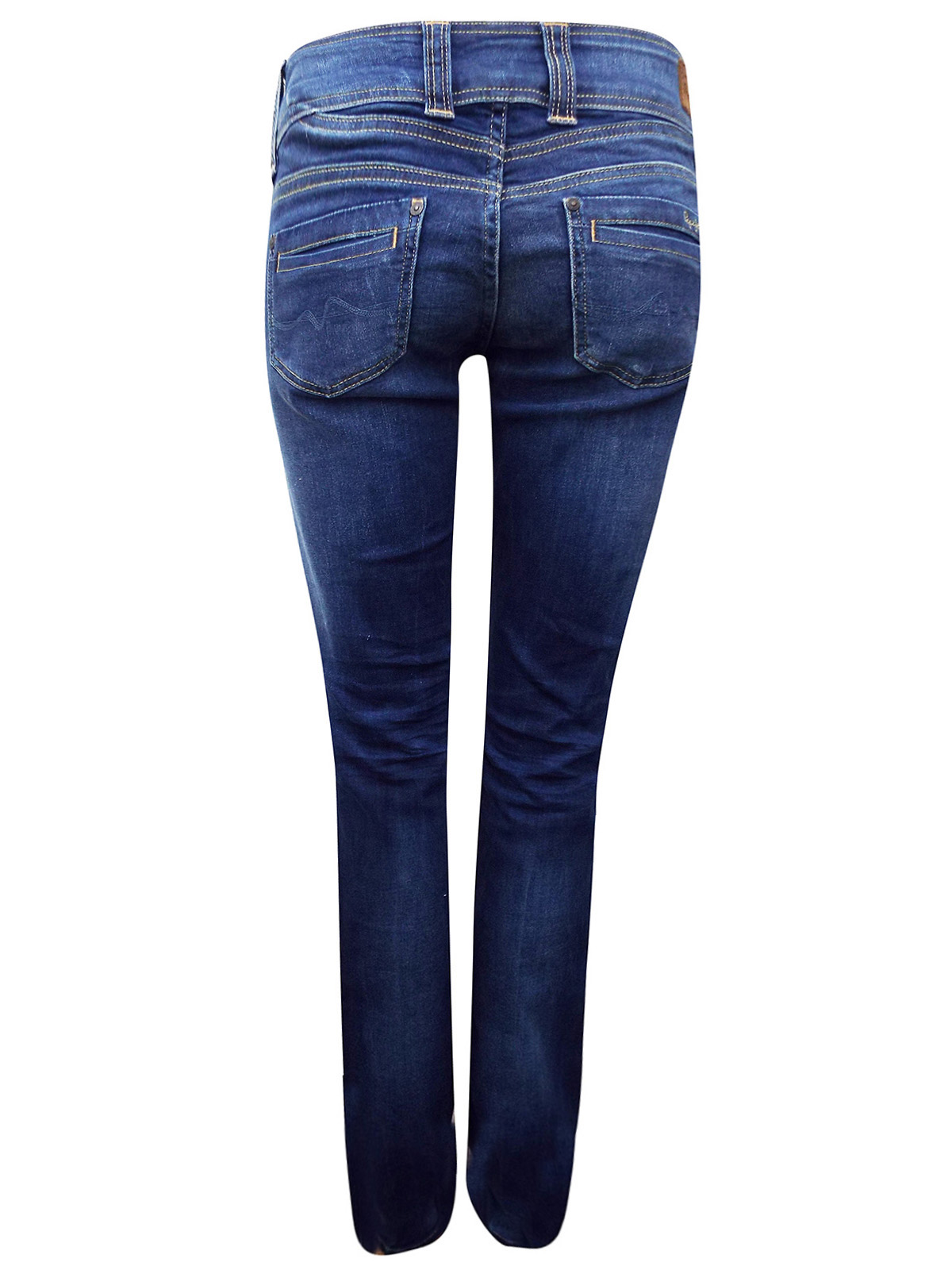 Pepe Jeans - - Pepe Jeans GEN Denim BLUE Mid Waist Straight Fit Jeans ...
