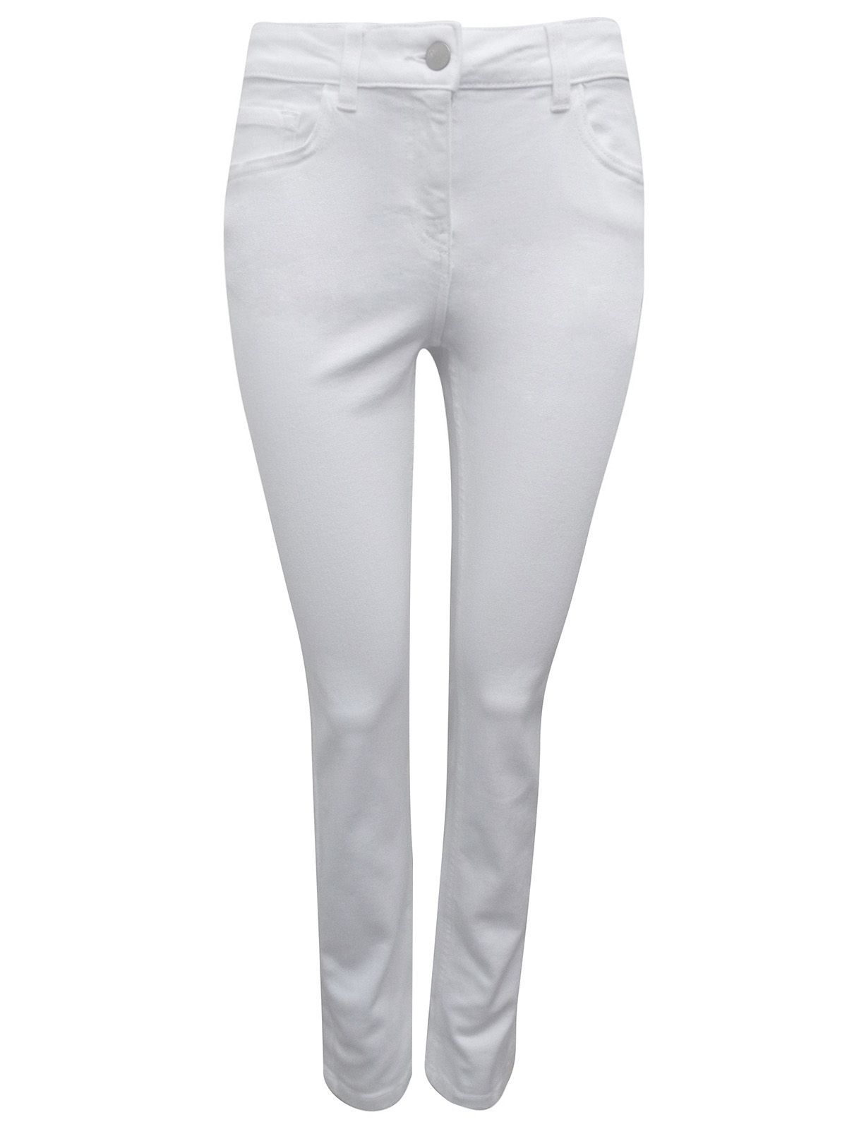 WHITE Mid Rise Slim Fit Cotton Rich Jeans - Size 8 to 26 (Leg 29