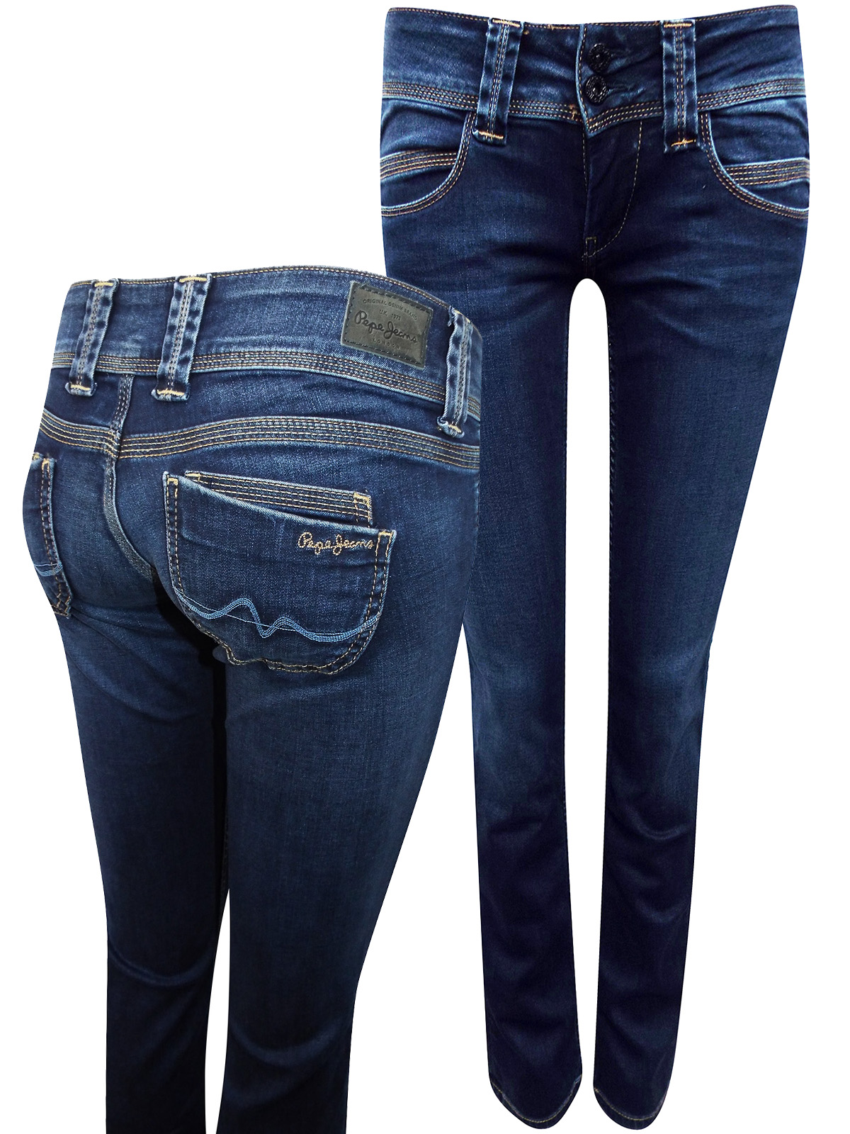 pepe jeans venus straight fit low waist