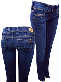 Pepe Jeans INDIGO Venus Low Rise Regular Fit Straight Leg Denim Jeans - Waist Size 27 (Length 34in) Pepe Jeans INDIGO Venus Low Rise Regular Fit Straight Leg Denim Jeans - Waist Size 27 (Length 34in)