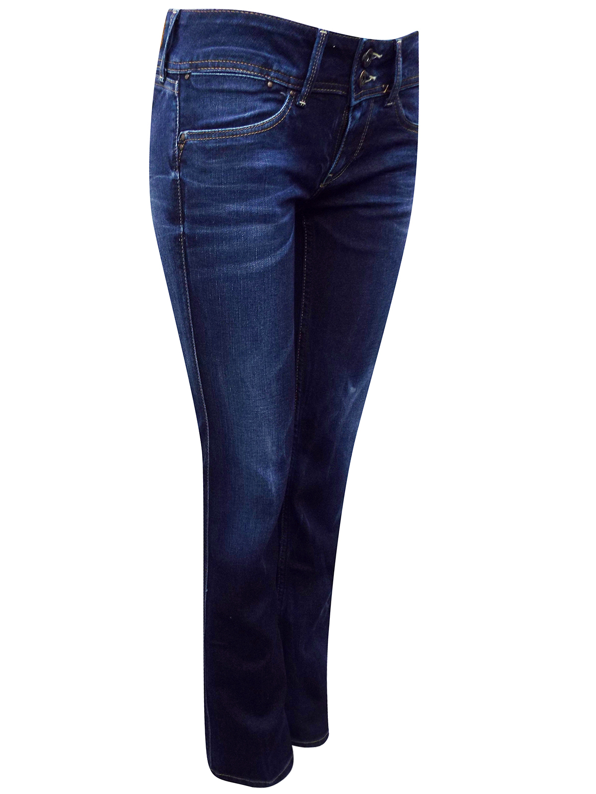 Pepe Jeans - - Pepe Jeans DARK-BLUE Grace Bootcut Low Rise Denim Jeans ...