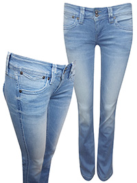 Pepe Jeans LIGHT-DENIM Banji Regular Fit Low Waist Denim Jeans - Waist Size 27 to 29 (Lengths 30in-32in) Pepe Jeans LIGHT-DENIM Banji Regular Fit Low Waist Denim Jeans - Waist Size 27 to 29 (Lengths 30in-32in)