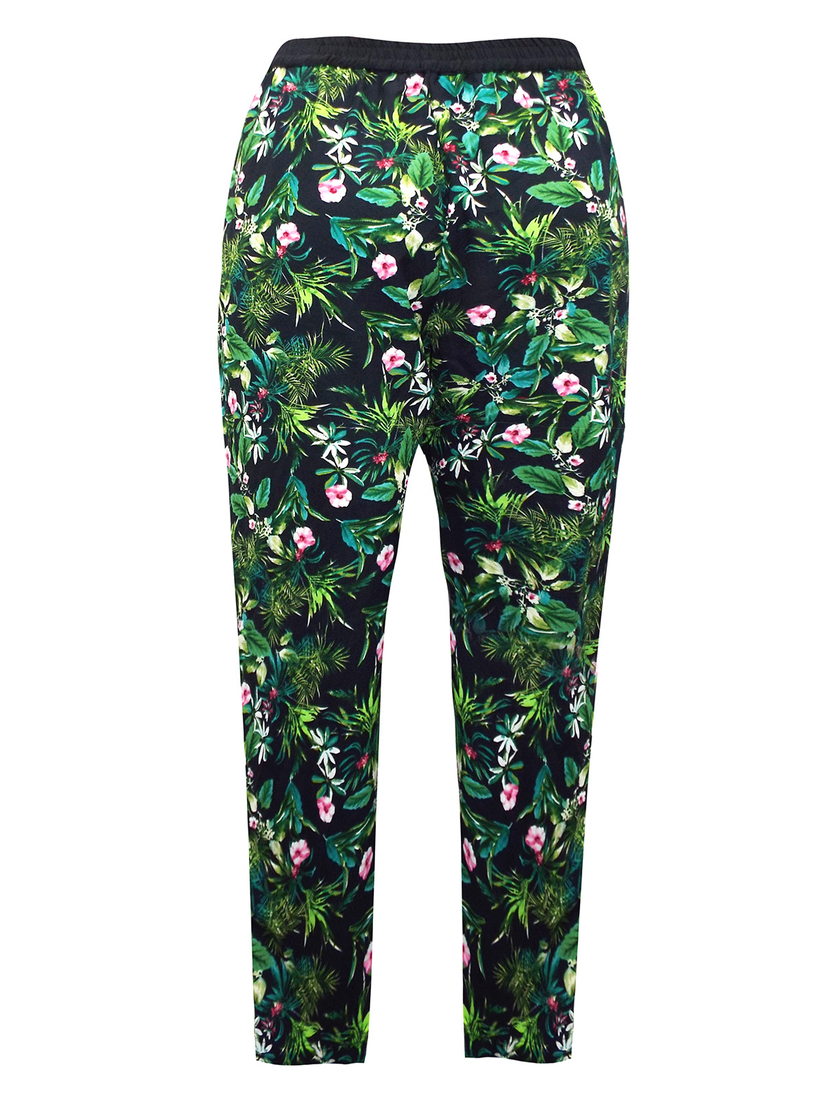 Label Be - - LabelBe GREEN Tropical Floral Print Trousers - Plus Size ...