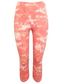 Old Navy PEACH Tie Dye High-Waisted Cropped Leggings  - Size 6/8 to 22 (S to XXL)