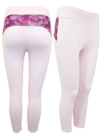 Lululemon PINK Cropped Sports Leggings - Size 10 to 16/18 (S to XL)