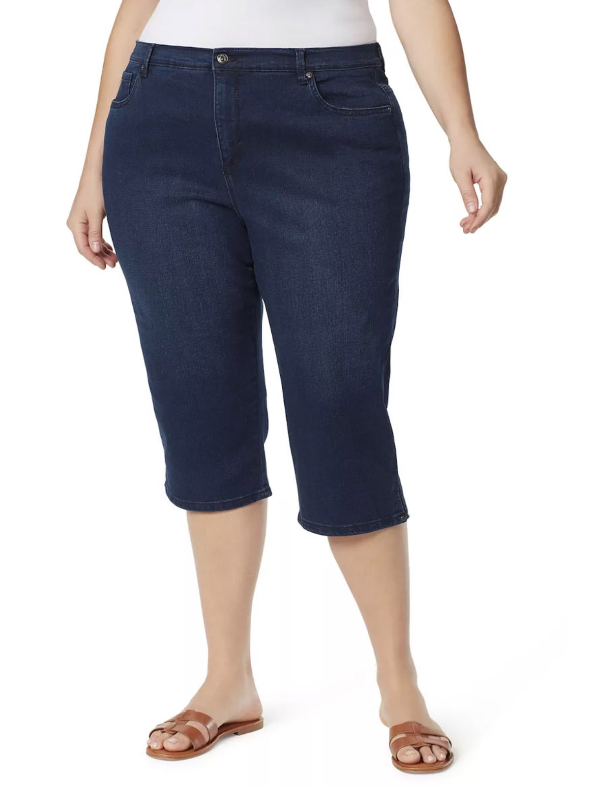 Gloria Vanderbilt INDIGO Amanda Capri Jeans - Plus Size 18 to 26 (US ...