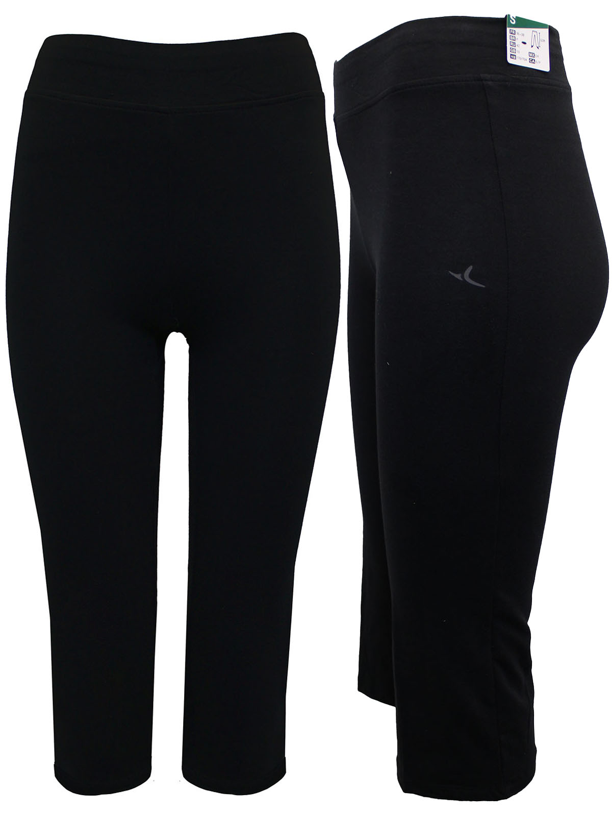 Fitness Stretch Cotton Leggings with Adjustable Length - Decathlon