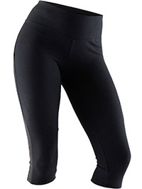 Decathlon BLACK Slim Fit Cropped Leggings - Size 4/6 to 20/22 (XS to 3X)