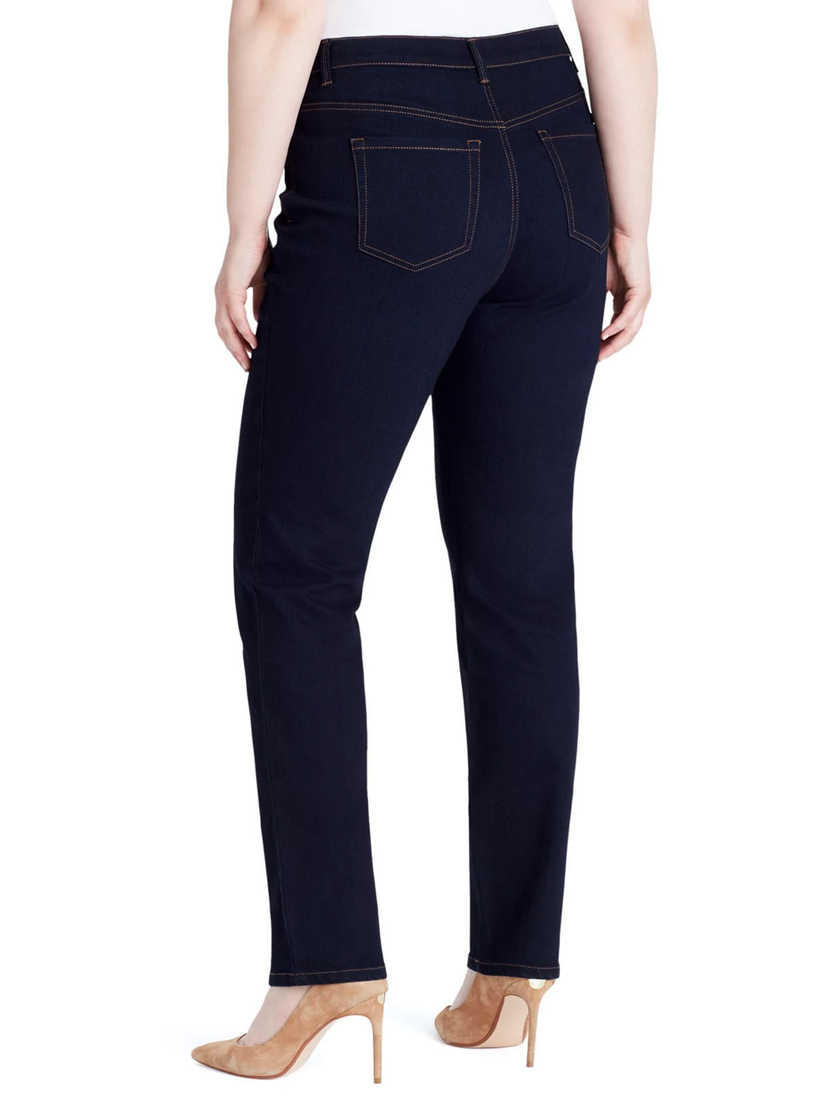 Gloria Vanderbilt RINSE-NOIR Amanda Classic Tapered Jeans - Plus Size ...